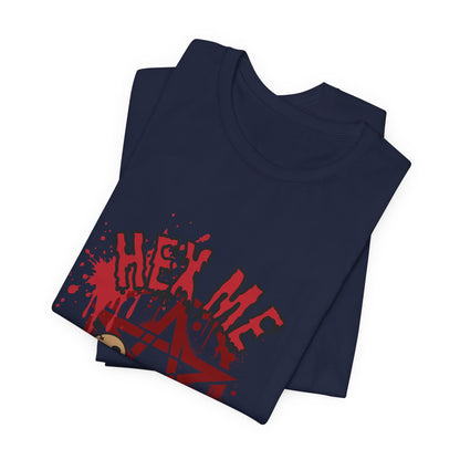 Unisex Jersey T-Shirt – “Hex Me Daddy” Pentagram Design