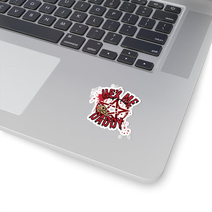 Hex Me, Daddy Pentagram Kiss-Cut Sticker
