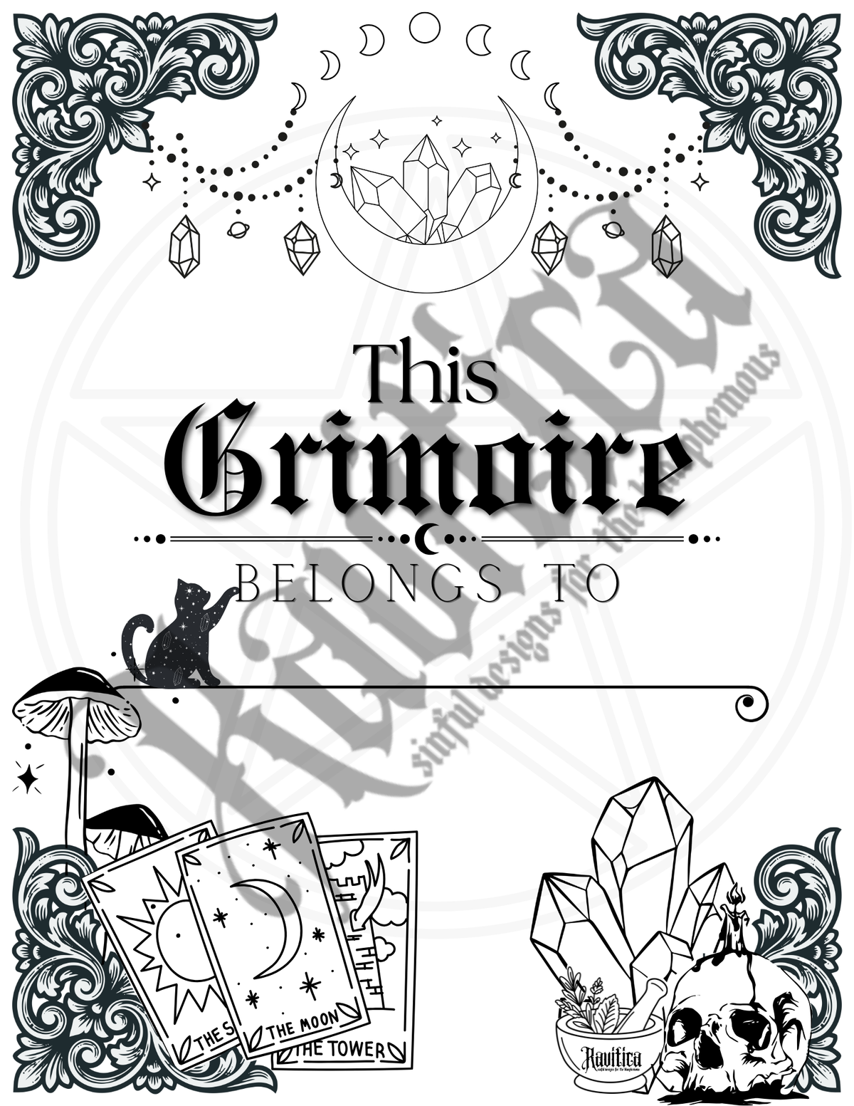 DIY Grimoire "Blanks" - 8 Pages