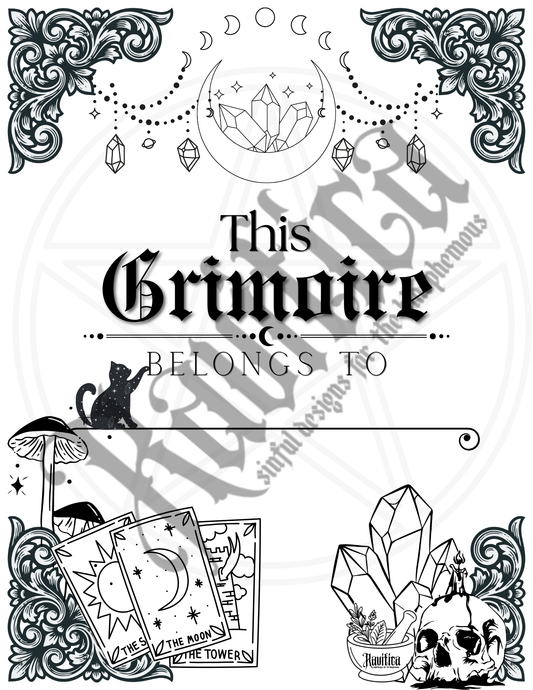 DIY Grimoire "Blanks" - 8 Pages