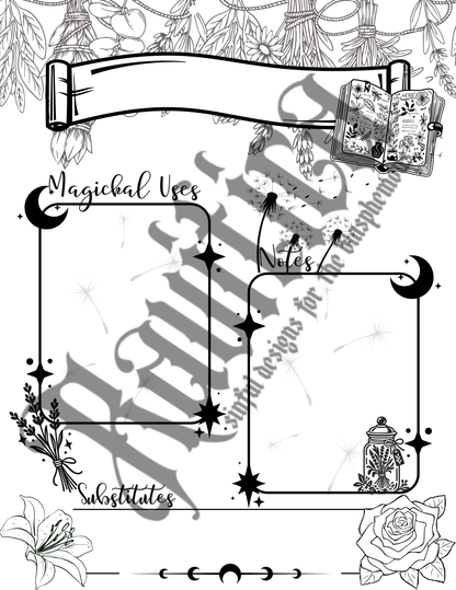 DIY Grimoire 65 Pages - Digital Download
